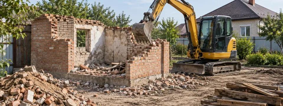 Снос старых домов и демонтаж построек в Краснодаре